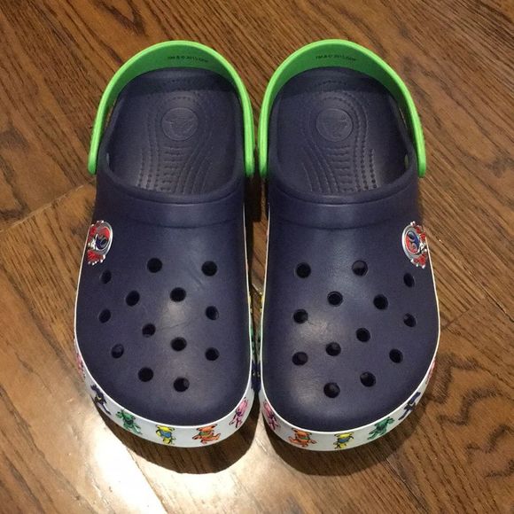 GRATEFUL DEAD CROCS 50th ANNIVERSARY M10 W12 - Picture 4 of 8